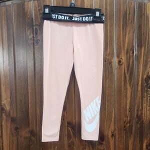 Nike Pink Leggings Stretchy Athleisure Wear
